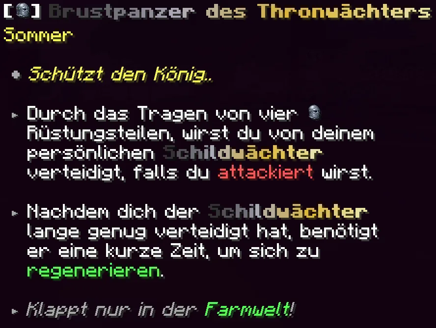sommer 26 brustpanzer des thronwächters beschreibung